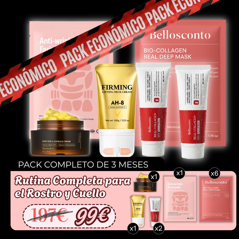 Pack de cuidado completo: Rutina para el Rostro y el Cuello (3 meses)