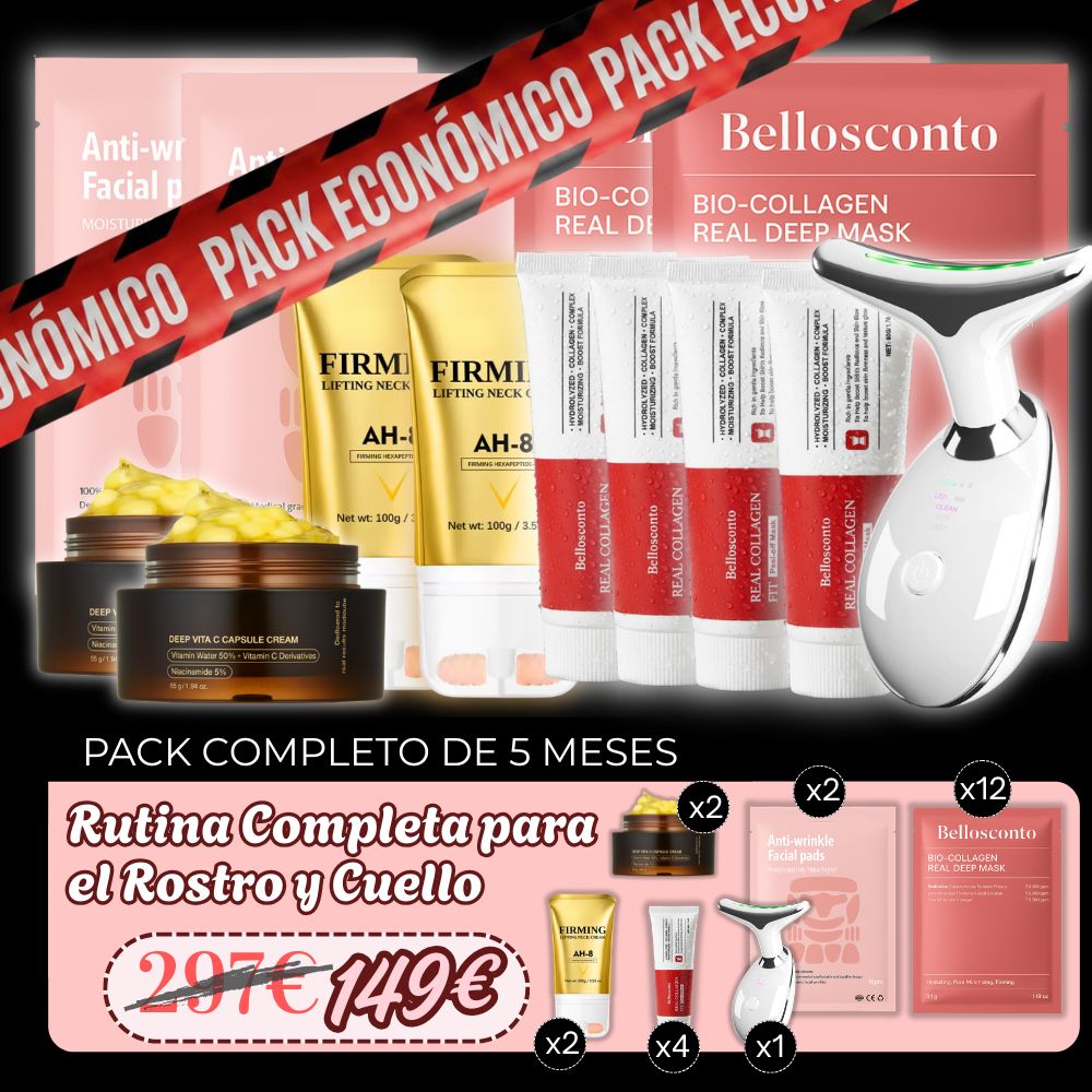 Pack de cuidado completo: Rutina para el Rostro y el Cuello (3 meses)