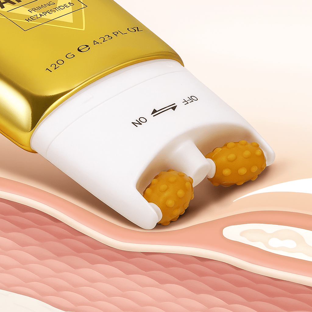 Creme ah - 8 botox 3 em 1 com rolo reafirmante para queixo, pescoço e papada - Comprar em Bello Sconto